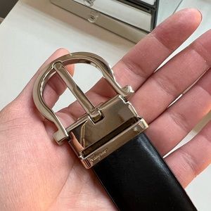 Salvatore ferragamo gancini belt reversible